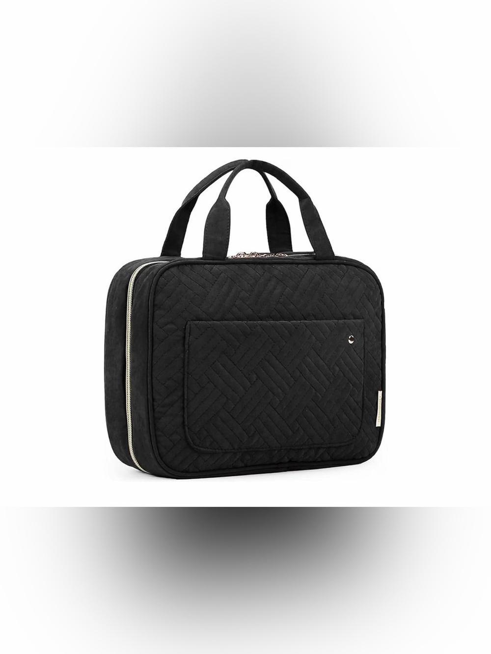 Black Quilted Travel Carryall Bag